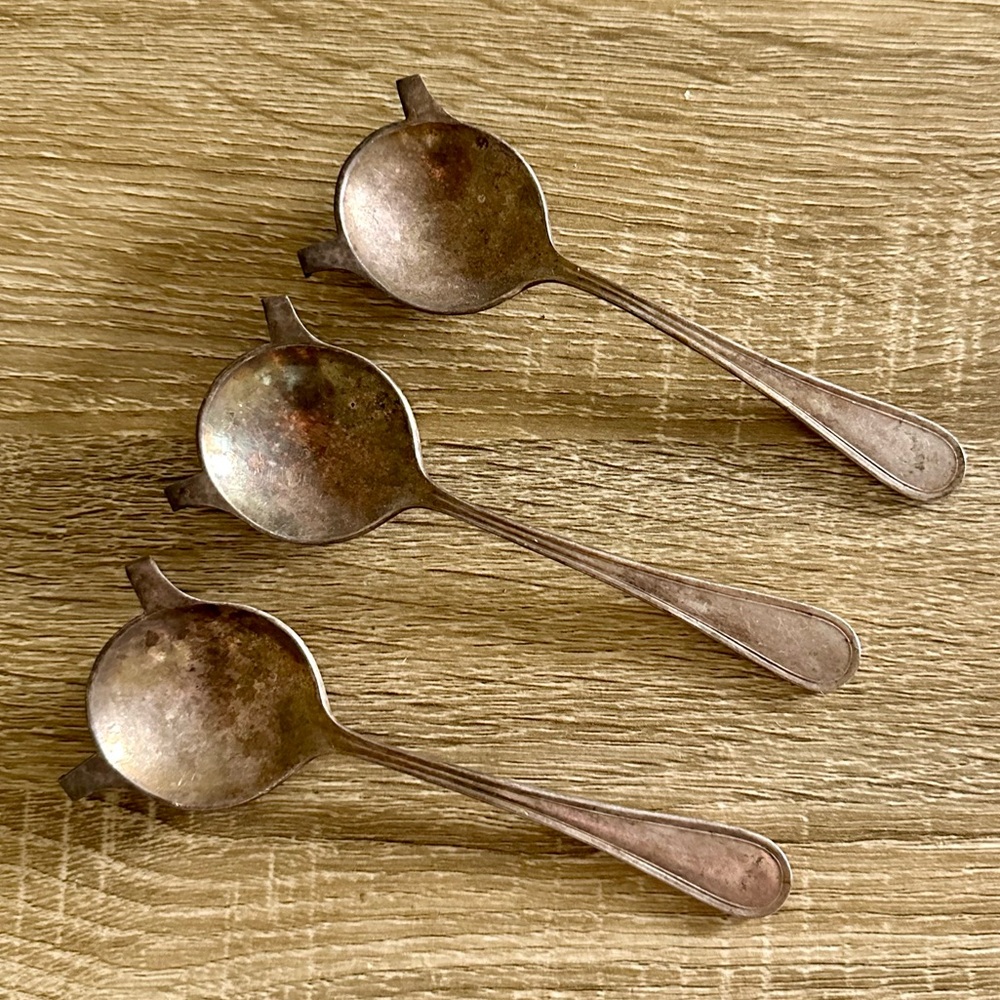 Antique Brandy Warming Spoons - International Silver Co